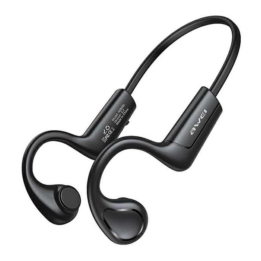 Słuchawki z mikrofonem Awei A886BL Bluetooth przewodnictwo powietrzne sportowe -czarne  - Incom Group
 6954284041478