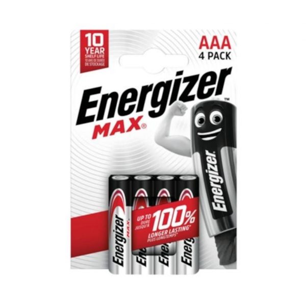 7638900438147 Bateria alkaliczna Energizer MAX AAA / LR03 - 4 sztuki (blister)  - Incom Group
