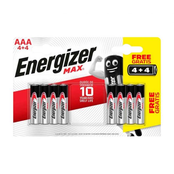  - Incom Group
 Bateria alkaliczna Energizer Max AAA / LR03 - 8 sztuk (blister) 7638900437980