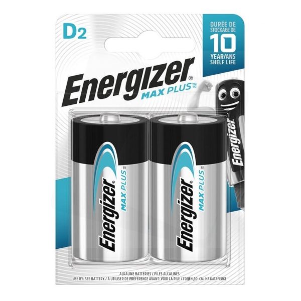 Bateria alkaliczna Energizer Max Plus D / LR20 - 2 sztuki (blister)  - Incom Group
 7638900423358