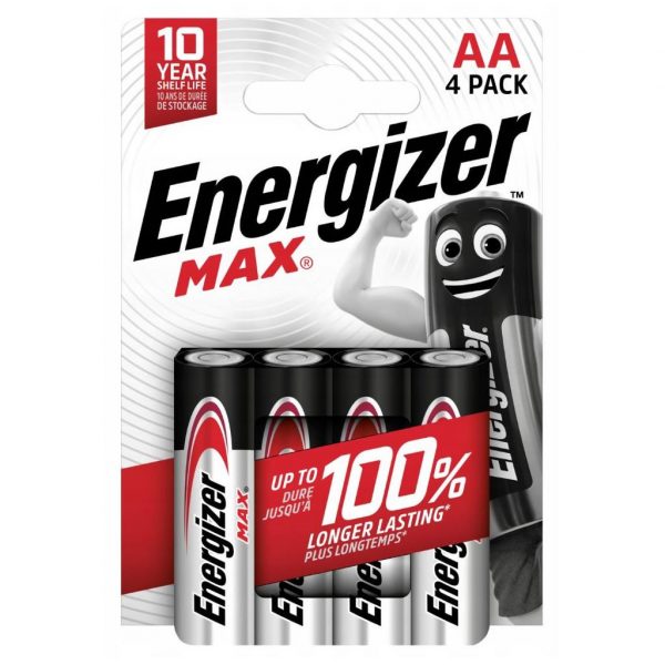  - Incom Group
 Bateria alkaliczna Energizer MAX AA / LR6 - 4 sztuki (blister) 7638900437645