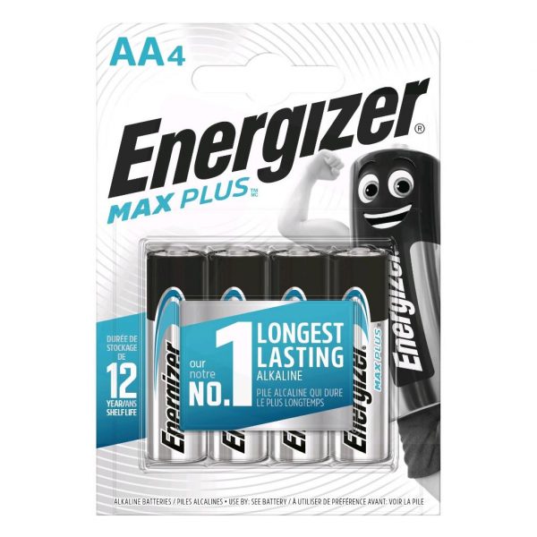 7638900437300  - Incom Group
 Bateria alkaliczna Energizer MAX Plus AA / LR6 - 4 sztuki (blister)