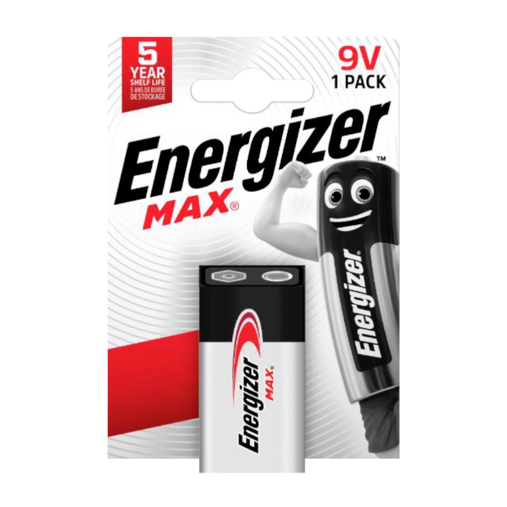 Bateria alkaliczna Energizer Max 6LR61 9V (R9*) - 1 sztuka (blister) 7638900426663  - Incom Group
