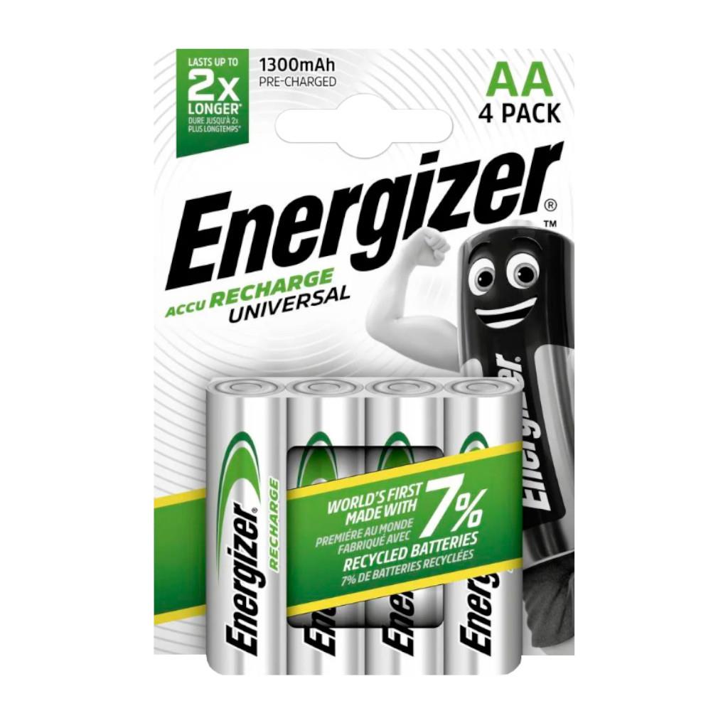  - Incom Group
 Akumulatorki Energizer R6/AA Ni-MH 1300mAh Universal - 4 sztuki (blister) 7638900424270