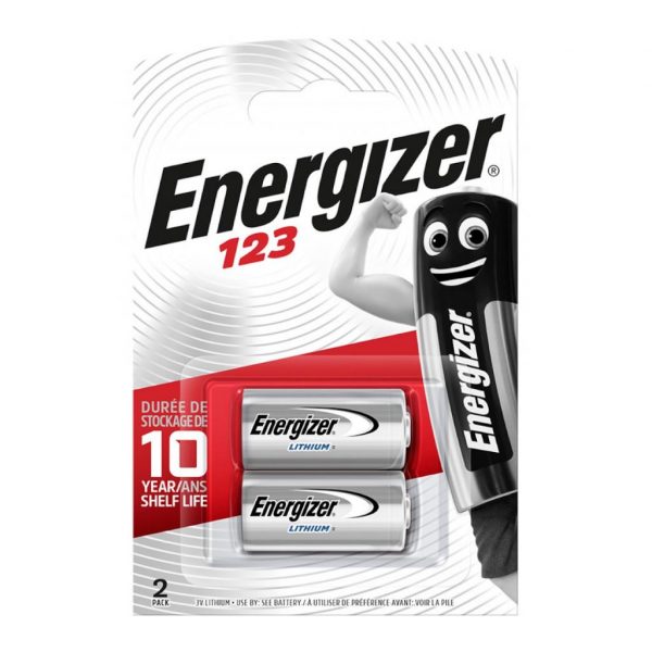 Bateria litowa Energizer CR123 x2, foto 7638900168495  - Incom Group
