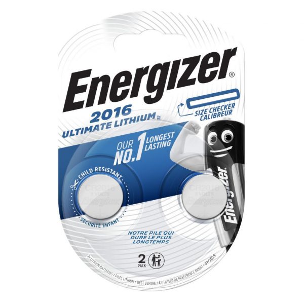 Bateria litowa mini Energizer Ultimate Lithium CR2016 x2  - Incom Group
 7638900423020