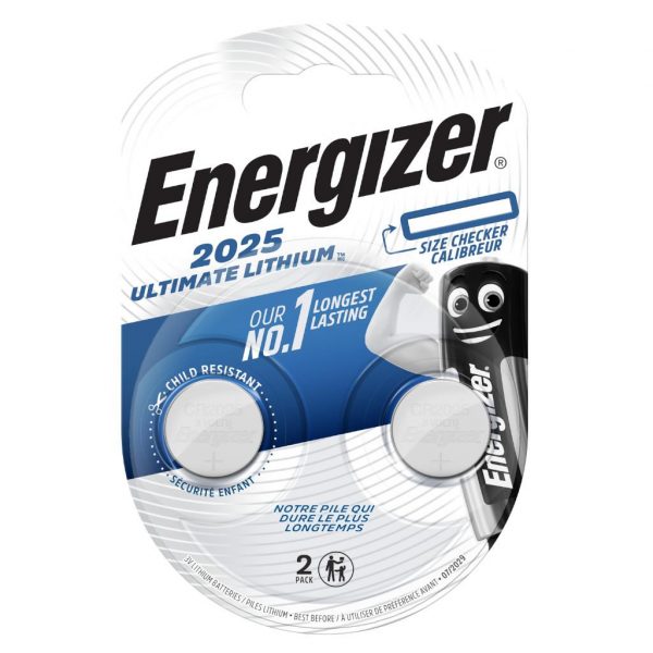 Bateria litowa mini Energizer Ultimate Lithium CR2025 x2 7638900423013  - Incom Group
