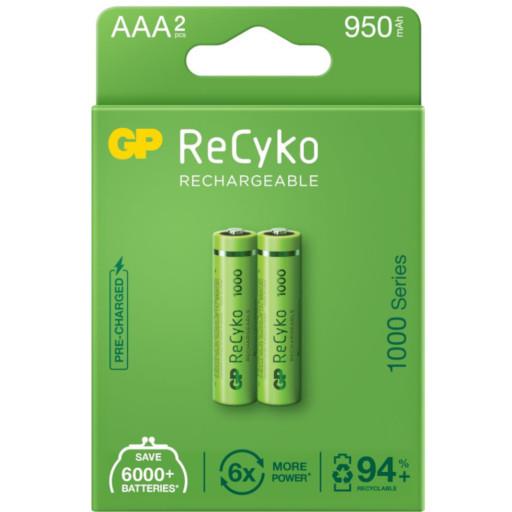 4891199186554  - Incom Group
 Akumulatorki AAA / R03 GP ReCyko 1000 Series Ni-MH 950mAh blister 2 sztuki