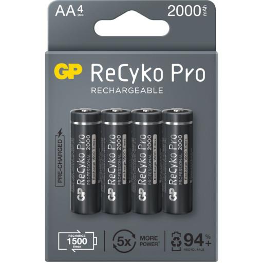 Akumulatorki AA / R6 GP ReCyko Pro Ni-MH 2000mAh blister 4 sztuki  - Incom Group
 4891199186851