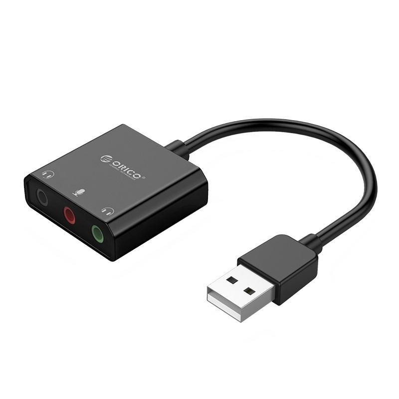  - Incom Group
 Karta dźwiękowa Orico SKT3-BK-BP zewnętrzna USB-A, 3 porty, mini jack 6954301197300