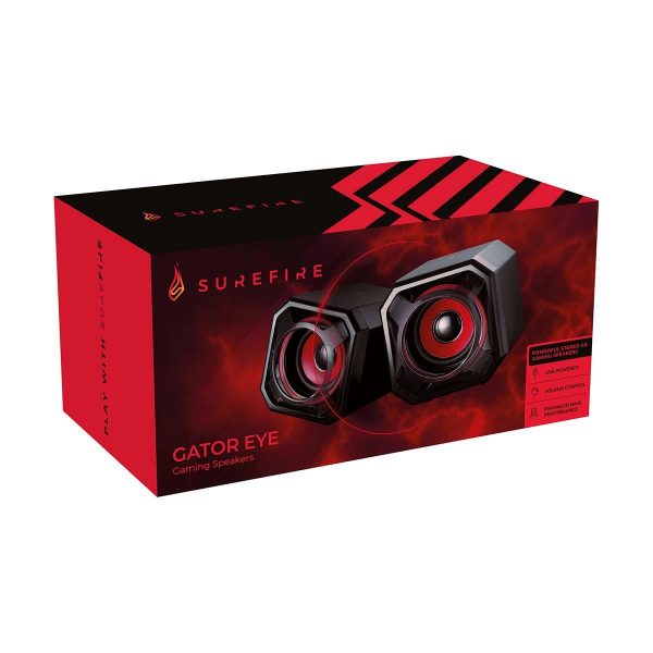 0023942488200  - Incom Group
 Głośniki 2.0 SureFire Gator Eye Gaming Red