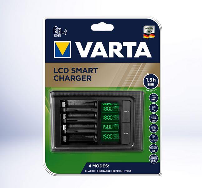 Ładowarka akumulatorków VARTA LCD SMART CHARGER  - Incom Group
 4008496988242