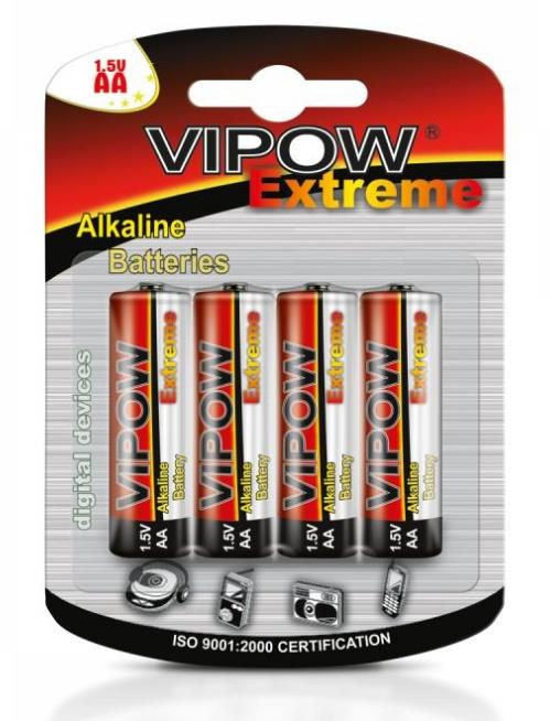  - Incom Group
 5901436753469 Baterie alkaliczne AA VIPOW Extreme LR06 4szt./bl.