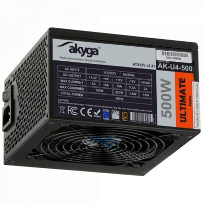  - Incom Group
 5901720134585 Zasilacz ATX 500W Akyga Ultimate AK-U4-500 80+ Bronze Fan12cm P8 6xSATA 2xPCI-E