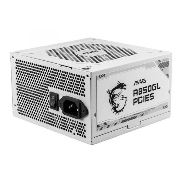 4711377115391  - Incom Group
 Zasilacz MSI MAG A850GL PCIE5 WHITE 850W 120mm 80plus Gold aPFC