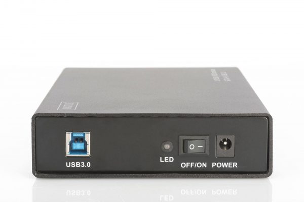 Obudowa Digitus USB 3.0 na dysk SSD/HDD 3.5" SATA III, z zasilaczem, aluminiowa 4016032416173  - Incom Group
