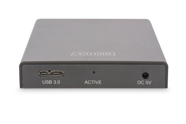 Obudowa Digitus USB 3.0 na dysk SSD/HDD 2.5" SATA III, 9.5/7.5mm, aluminiowa 4016032423928  - Incom Group
