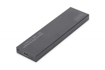  - Incom Group
 Obudowa DIGITUS USB Typ C na dysk SSD M2 (NGFF) SATA III, 80/60/42/30mm, aluminiowa 4016032433231