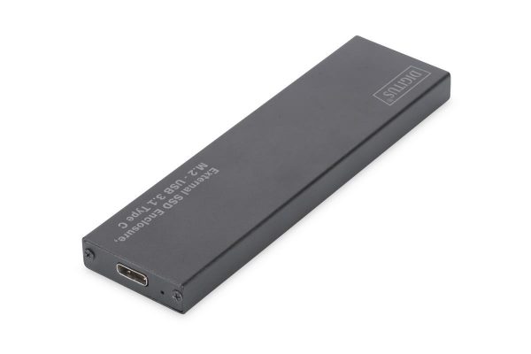  - Incom Group
 Obudowa DIGITUS USB Typ C na dysk SSD M2 (NGFF) SATA III, 80/60/42/30mm, aluminiowa 4016032433231