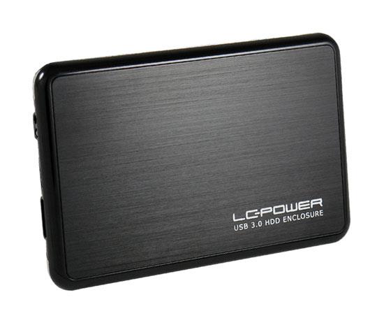 4260070122439 Obudowa na dysk LC-Power LC-25BUB3 USB 3.0 HDD 2,5" SATA I/II Al Bl  - Incom Group
