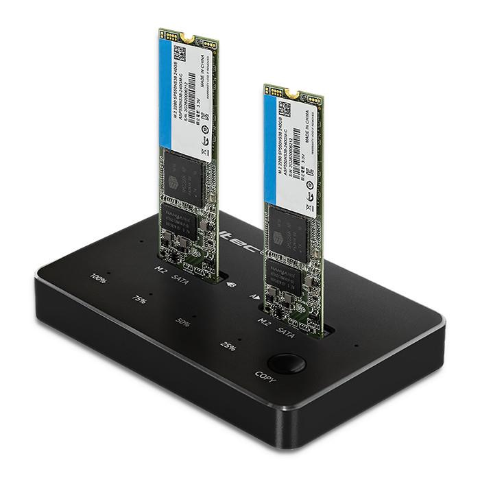  - Incom Group
 Stacja dokująca Qoltec dysków 2x SSD M.2 SATA | NGFF | USB typ C 5901878503103