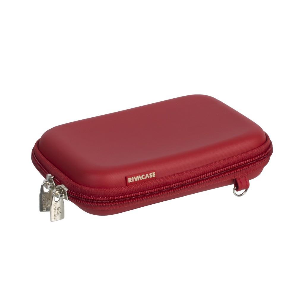 4260403570982 Etui na HDD 2,5" / nawigację GPS 4,3" RIVACASE Davos czerwone, twarde  - Incom Group
