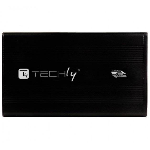 Obudowa na dysk Techly SATA 2.5", USB 3.0, aluminiowa, czarna  - Incom Group
 8057685306486