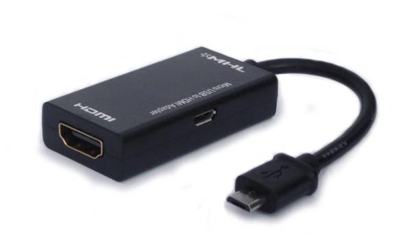 5901986040095  - Incom Group
 Adapter Savio CL-32 MHL micro USB (M) do HDMI (F)