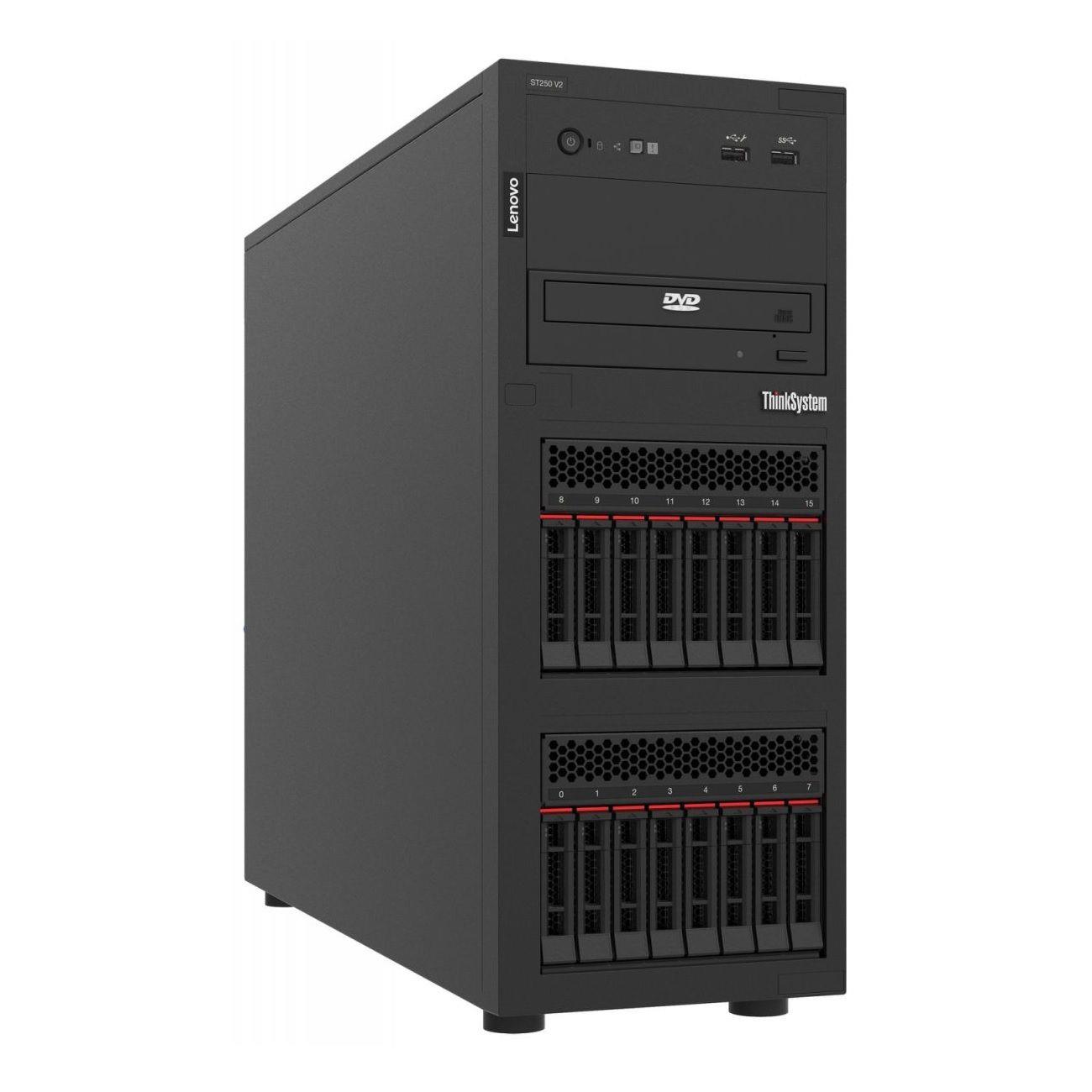  Serwer Lenovo ThinkSystem ST250 V2 E-2356G/32GB/8x2,5"/5350-8i/1x750W/XCC Enterprise/ 3Y NBD  - Incom Group
