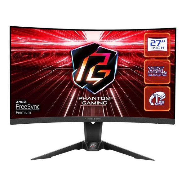 Monitor ASRock 27" Curved Phantom Gaming Monitor PG27Q15R2A 2xHDMI DP WiFi głośniki 2x2W 4710483937699  - Incom Group
