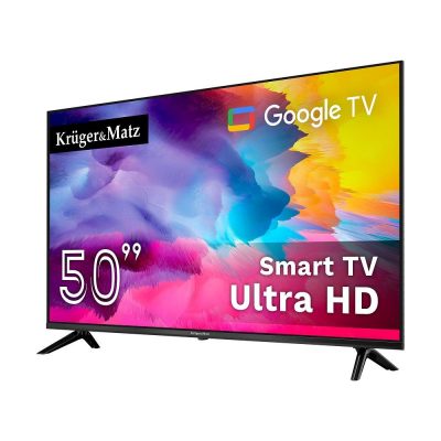 Telewizor Kruger&Matz 50" UHD Google TV, DVB-T2/S2/T/C H.265 HEVC  - Incom Group
 5901890066129