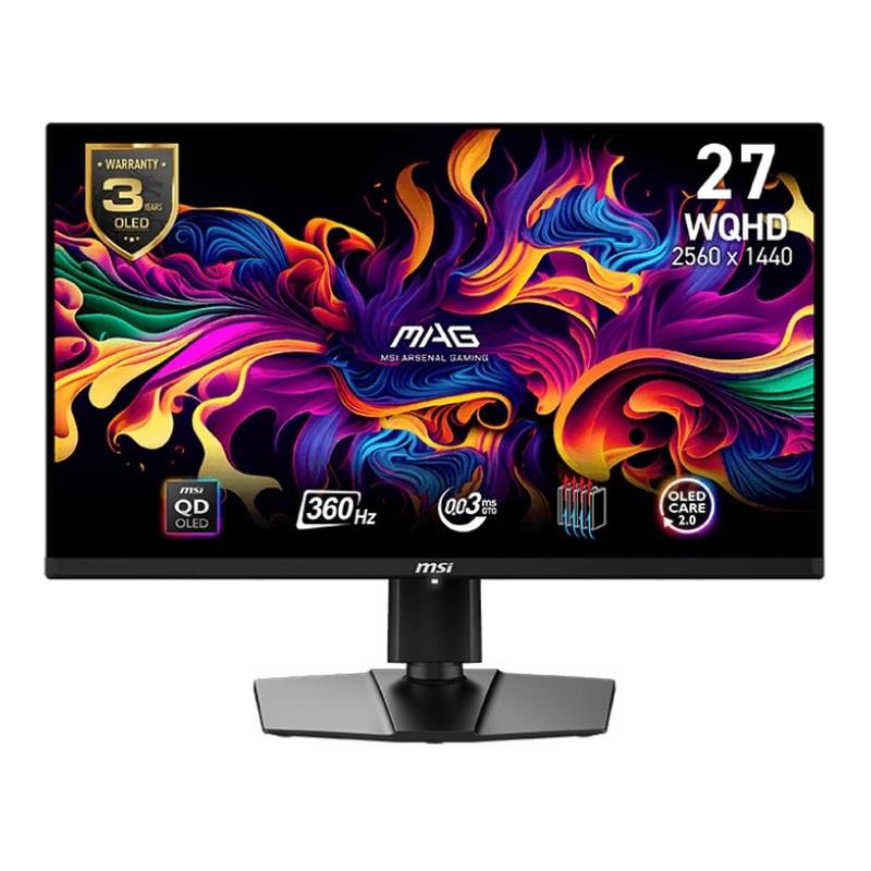 Monitor MSI 27" MAG 271QPX QD-OLED 2xHDMI DP USB-C 4711377150217  - Incom Group
