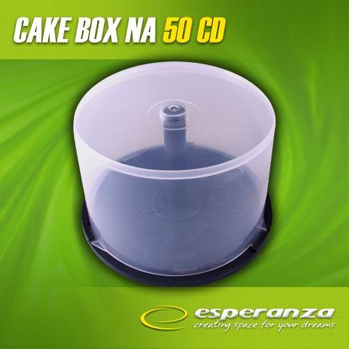 Pudełko Esperanza Cake Box na 50 CD 3003 przezroczyste   - Incom Group
