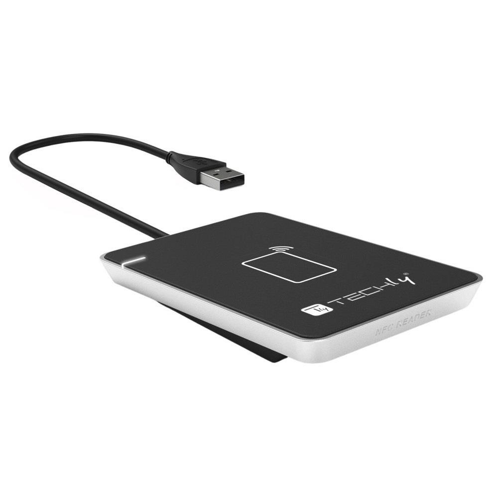 8059018367324  - Incom Group
 Czytnik Kart Zbliżeniowych Techly NFC RFID 13.56 MHz na USB 2.0