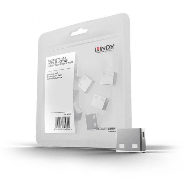  - Incom Group
 Blokada portów USB LINDY10 szt Port Locks (no Key) White 4002888404648