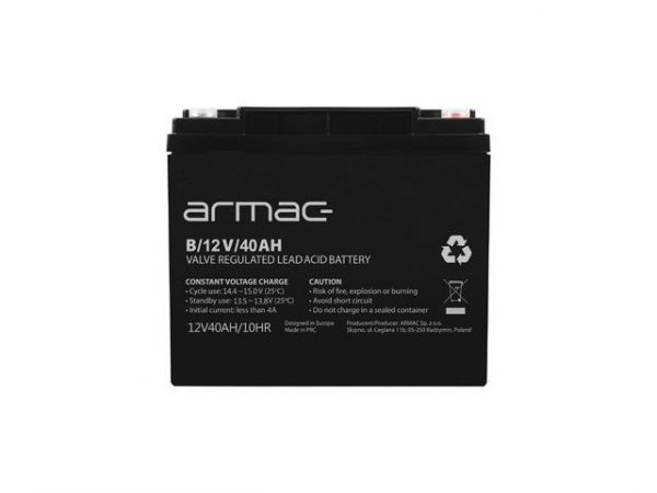  - Incom Group
 Akumulator Armac VRLA AGM 12V/40AH Uniwersalny 5901969424126