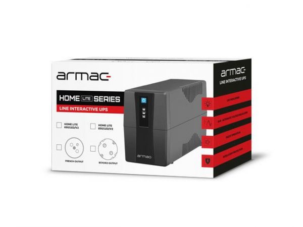 Zasilacz awaryjny UPS Armac Home Lite 850VA LED Line-Interactive 2x230V PL  - Incom Group
 5901969443462