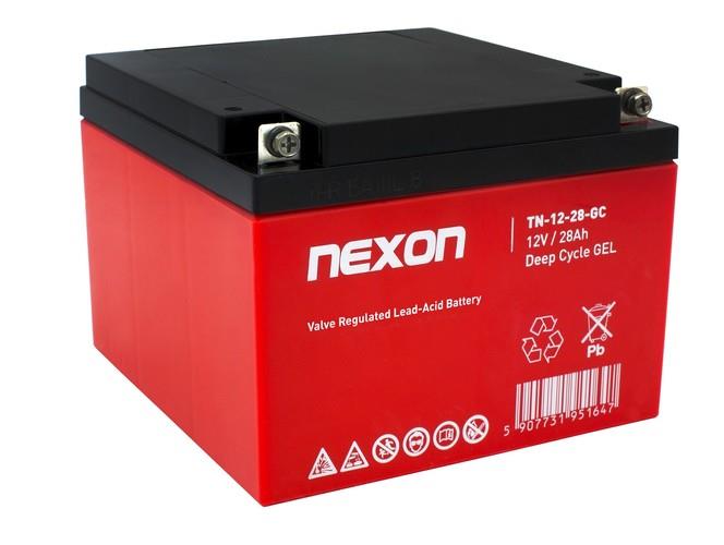 Akumulator żelowy Nexon TN-GEL 12V 28Ah long life (12l) - głębokiego rozładowania i pracy cyklicznej  - Incom Group
 5907731951647