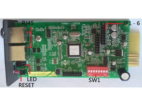 4260074975697 Moduł Modbus Power Walker dla VFI RT LCD, VFI T LCD, 10/20K TCP/TP/3/1  - Incom Group
