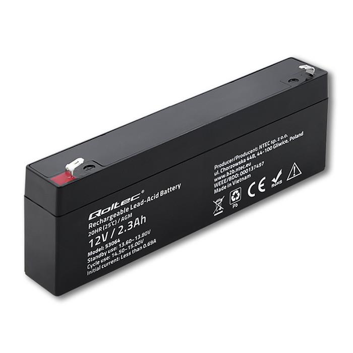 5901878530642 Akumulator AGM Qoltec 12V | 2.3Ah  - Incom Group
