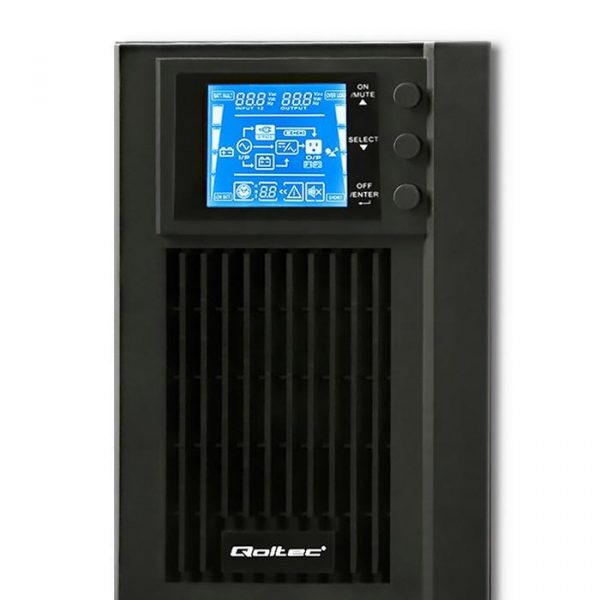  - Incom Group
 Zasilacz awaryjny UPS Qoltec | On-line | Pure Sine Wave | 1kVA | 800W | LCD | USB 5901878530420