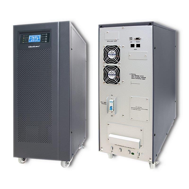  - Incom Group
 Zasilacz awaryjny UPS Qoltec | On-line | Pure Sine Wave | 10kVA | 8kW | LCD | USB 5901878530444