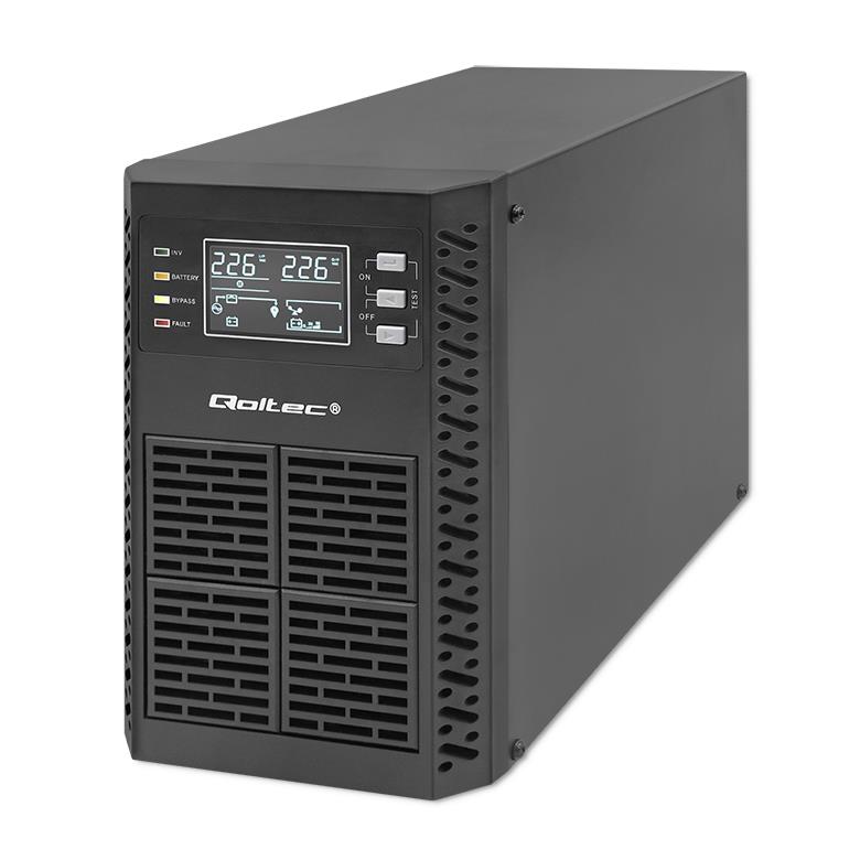  - Incom Group
 Zasilacz awaryjny UPS Qoltec 1kVA | 1000W | Power Factor 1.0 | LCD | EPO | USB | On-line 5901878522807