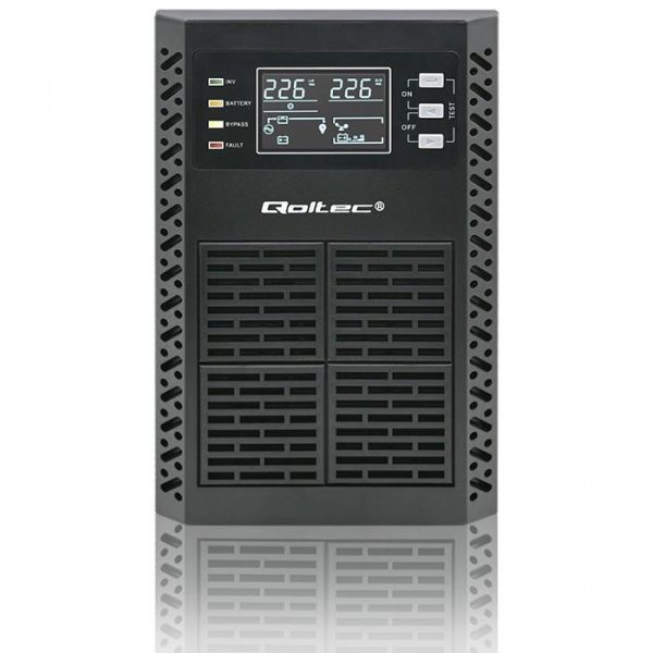 Zasilacz awaryjny UPS Qoltec 1kVA | 1000W | Power Factor 1.0 | LCD | EPO | USB | On-line  - Incom Group
 5901878522807