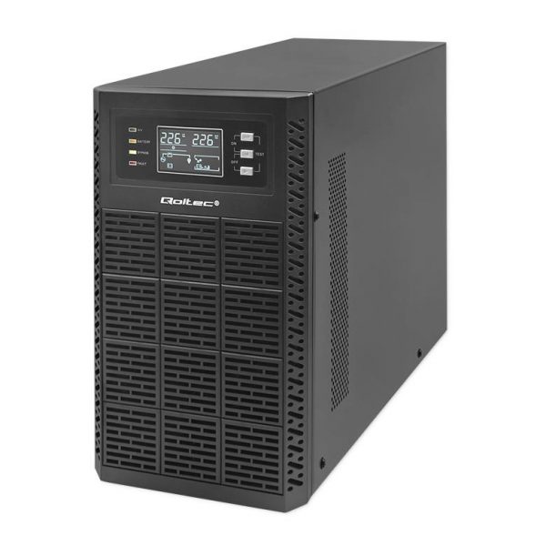 5901878522821 Zasilacz awaryjny UPS Qoltec 3kVA | 3000W | Power Factor 1.0 | LCD | EPO | USB | On-line  - Incom Group
