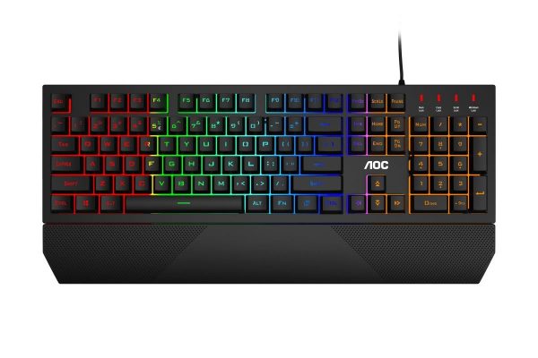 Klawiatura przewodowa AOC GK200 Gaming podświetlenie Rainbow LX 4038986631129  - Incom Group
