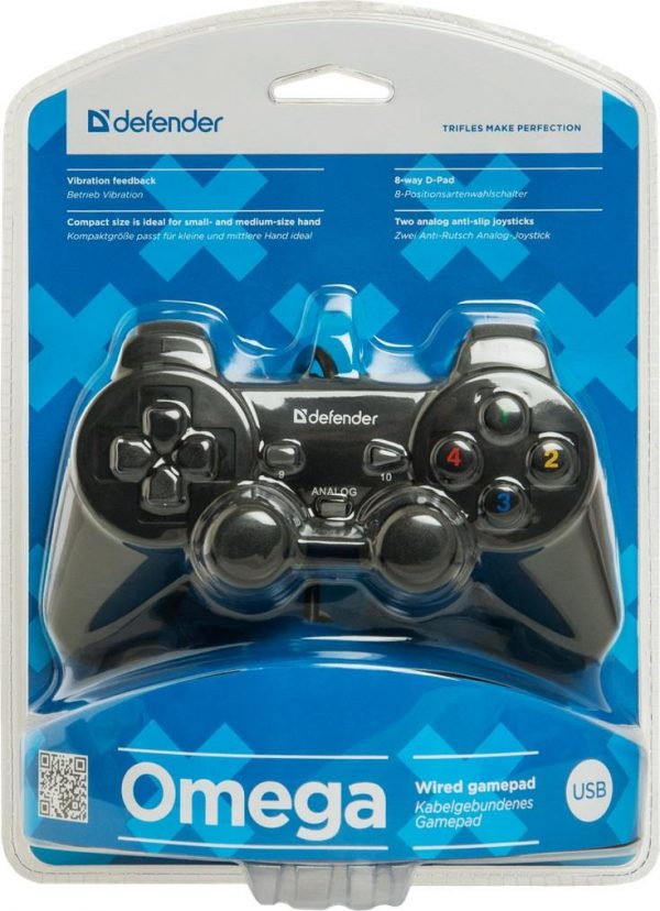  - Incom Group
 4714033642477 Gamepad przewodowy Defender OMEGA, efekt wibracji, USB