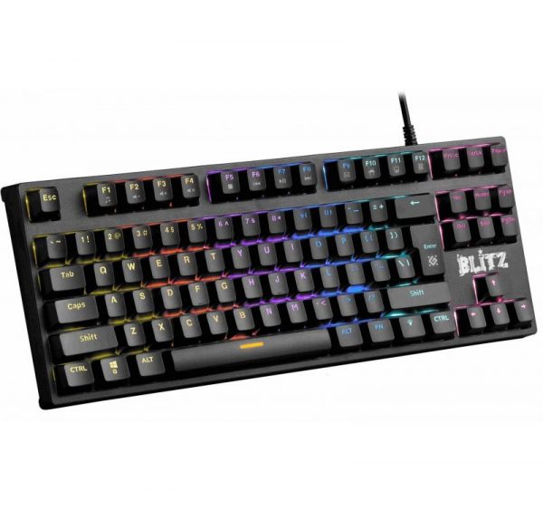 Klawiatura przewodowa Defender BLITZ GK-240L mechaniczna Gaming + gra 4714033452410  - Incom Group
