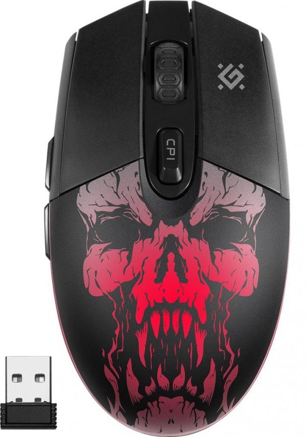  - Incom Group
 Mysz bezprzewodowa Defender BETA GM-707L optyczna 1600dpi czarna LED AKUMULATOR 6 przycisków Gaming bezklikowa silent 4714033527071