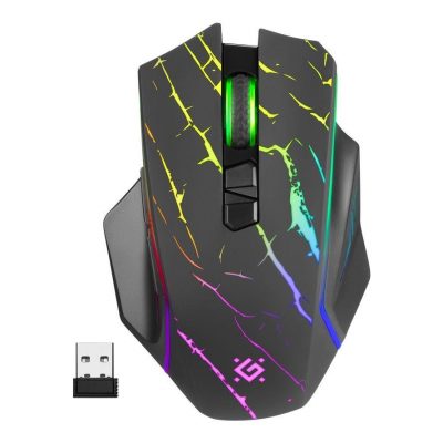  - Incom Group
 Mysz bezprzewodowa Defender URAN GM-503 optyczna 3200dpi czarna RGB AKUMULATOR 8 przycisków Gaming 4745090820522